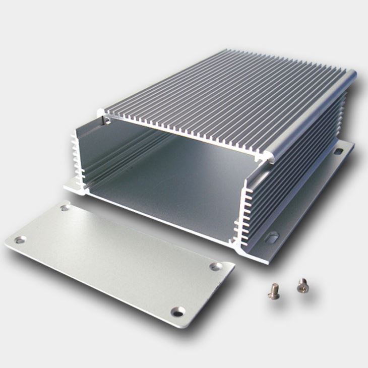 Silver Aluminum Extrusion Enclosure